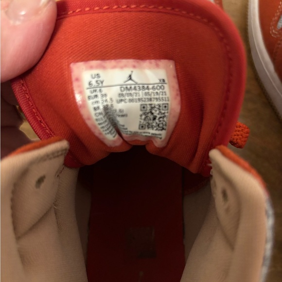 Jordan’s 1 Mid SE Cinnabar Denim Rust Sue sneakers Woman’s 6.5 - Picture 6 of 9